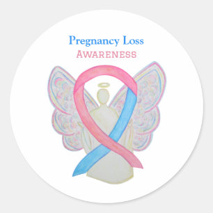 Pregnancy Loss Awareness Ribbon Art Decal Sticker
