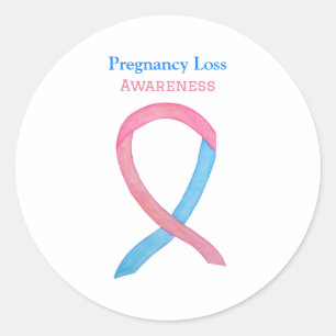 Pregnancy Loss Awareness Ribbon Art Decal Stickers