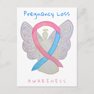 Pregnancy Loss Awareness Ribbon Custom Postcards