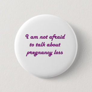 Pregnancy Loss - Purple 6 Cm Round Badge