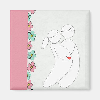 Pregnancy magnet(pink) magnet