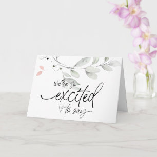 Pregnancy New Baby Reveal For Family and Friends C Card