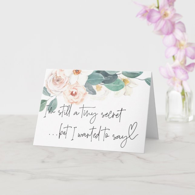 Pregnancy New Baby Reveal For Family and Friends C Card (Orchid)