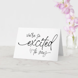 Pregnancy New Baby Reveal For Family and Friends C Card