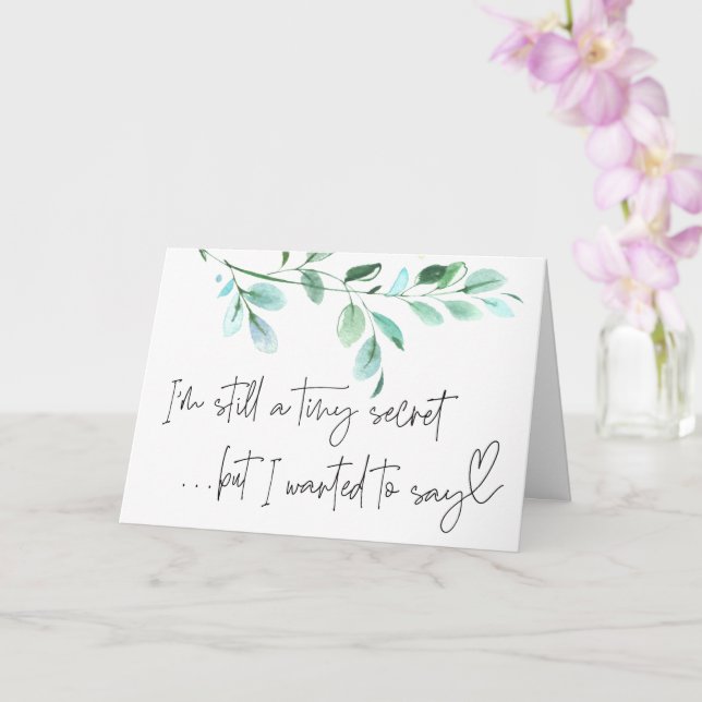 Pregnancy New Baby Reveal For Family and Friends C Card (Orchid)