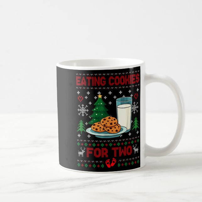Pregnancy New Mom Baby Pregnant Christmas Couples  Coffee Mug (Right)