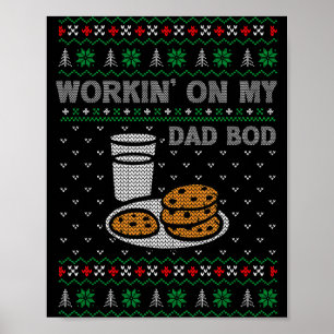 Pregnancy New Mom Baby Pregnant Christmas Matching Poster