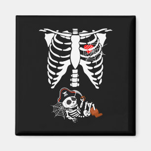 Pregnancy Pirate Baby Halloween Costumes Magnet
