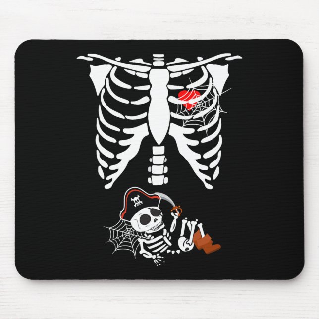 Pregnancy Pirate Baby  Halloween Costumes Mouse Pad (Front)