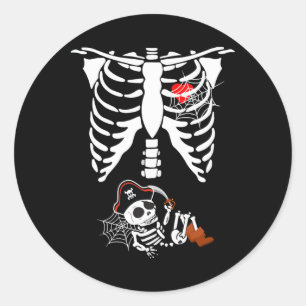 Pregnancy Pirate By Diy Halloween Costume Classic Round Sticker