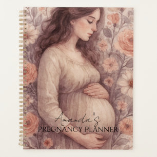 Pregnancy Planner, White Pregnant Woman Planner