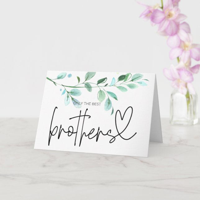 Pregnancy Reveal Brother Uncle to Be I'm Pregnant  Card (Orchid)