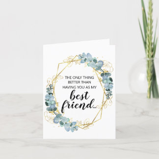 Pregnancy Reveal Card for Best Friend