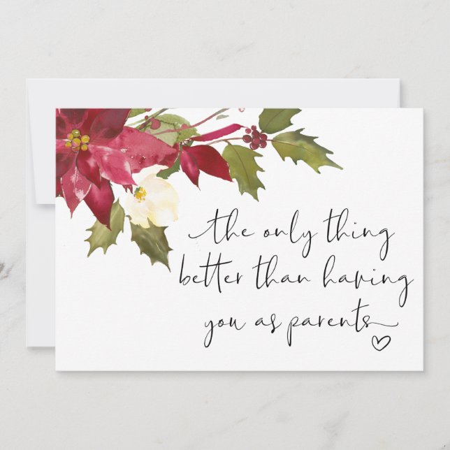 Pregnancy Reveal For Parents We're Expecting Baby Card (Front)