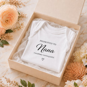 Pregnancy Reveal Gift for Nana Baby Bodysuit