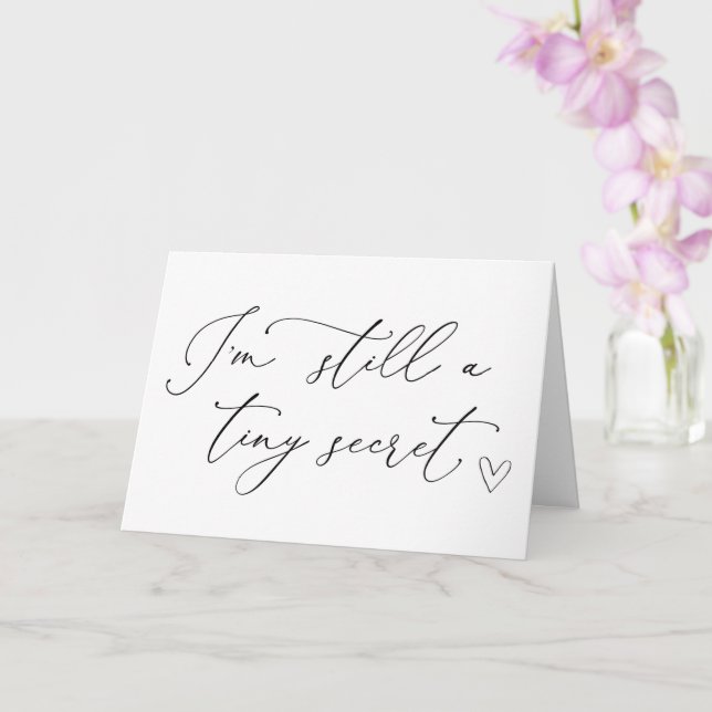 Pregnancy Reveal Grandparents to Be I'm Pregnant C Card (Orchid)