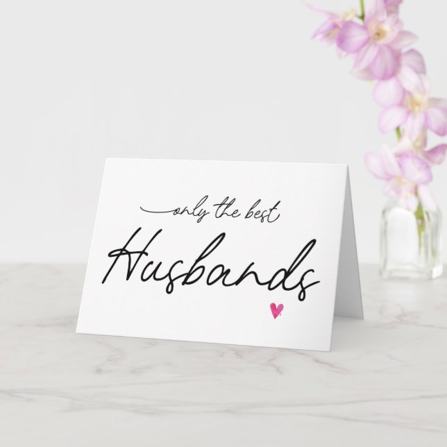 Pregnancy Reveal Husband Dad to Be I'm Pregnant Card (Orchid)