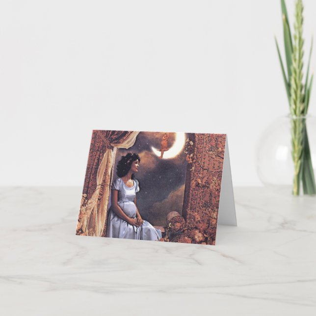 Pregnancy  Reveal  Note Card (Front)