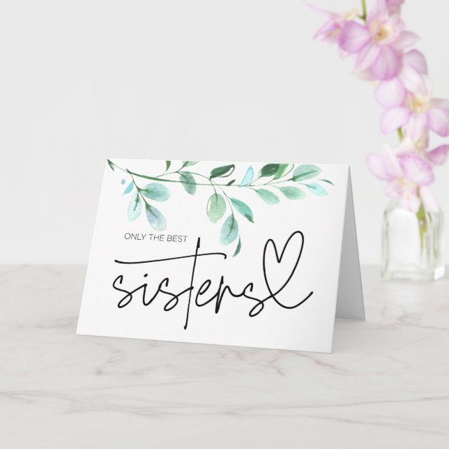 Pregnancy Reveal Sister Aunt to Be I'm Pregnant Card (Orchid)