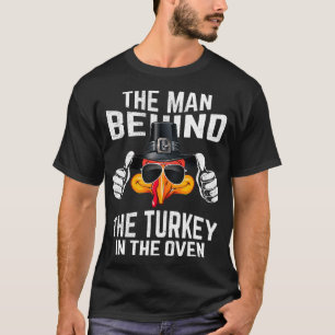 Pregnancy Thanksgiving Funny Turkey In Oven Dad to T-Shirt