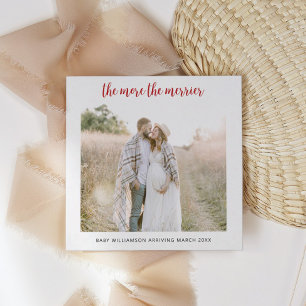 Pregnancy The More The Merrier Holiday Card