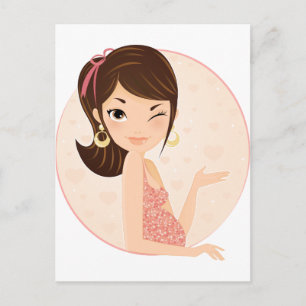 Pregnant Announcement Postcard