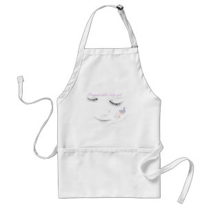 Pregnant baby girl standard apron