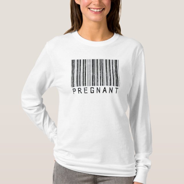 Pregnant Barcode T-Shirt (Front)