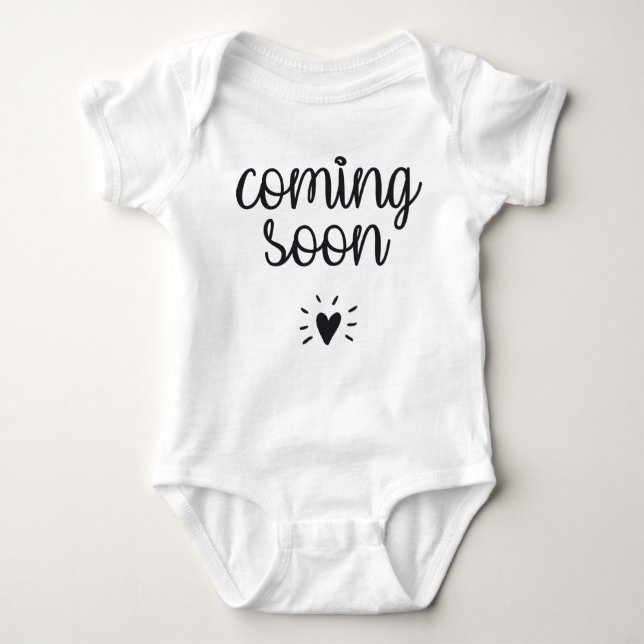 Pregnant: Coming Baby Bodysuit (Front)