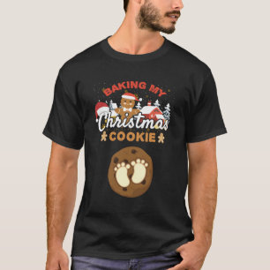 Pregnant Cookie New Mum Pregnancy Announcet T-Shirt