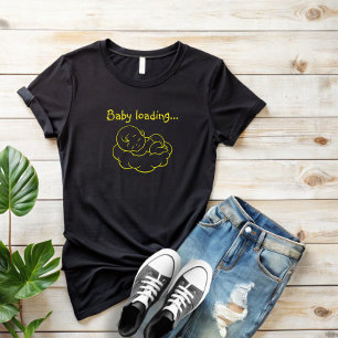 Pregnant First Mothers Day yellow T-Shirt