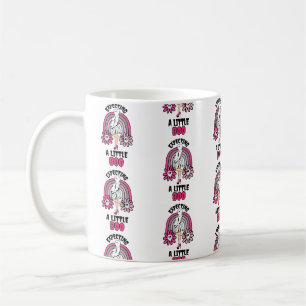 Pregnant Ghost Pink Expecting a little Boo Coffee Mug