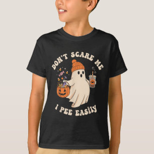 Pregnant Ghost Trick Or Treat Dress Lazy Halloween T-Shirt
