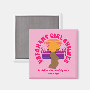 PREGNANT GIRL SUMMER Custom Christian Mum To Be Magnet