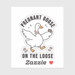 Pregnant Goose on the Loose Pregnancy Goose Bird