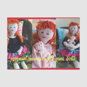 Pregnant Mommie Doll Tissue Paper