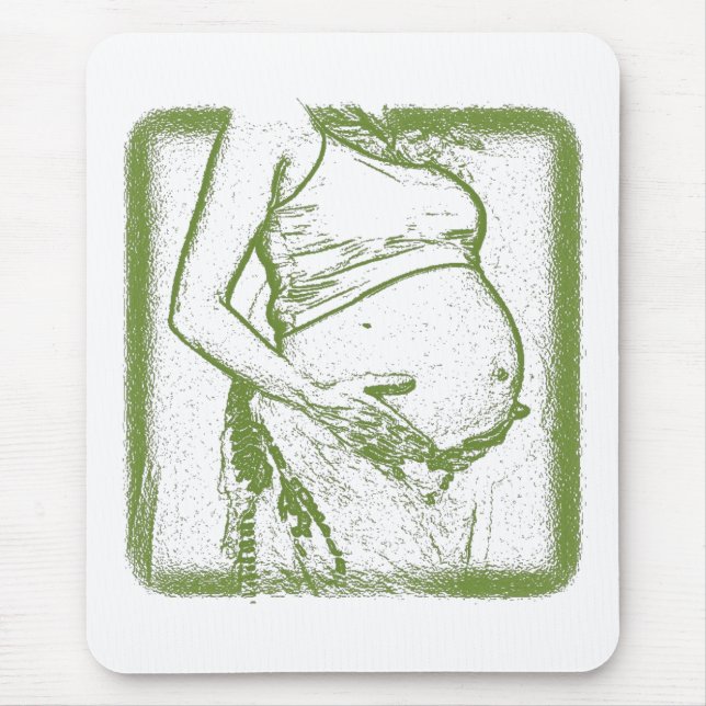 pregnant Mousepad (Front)
