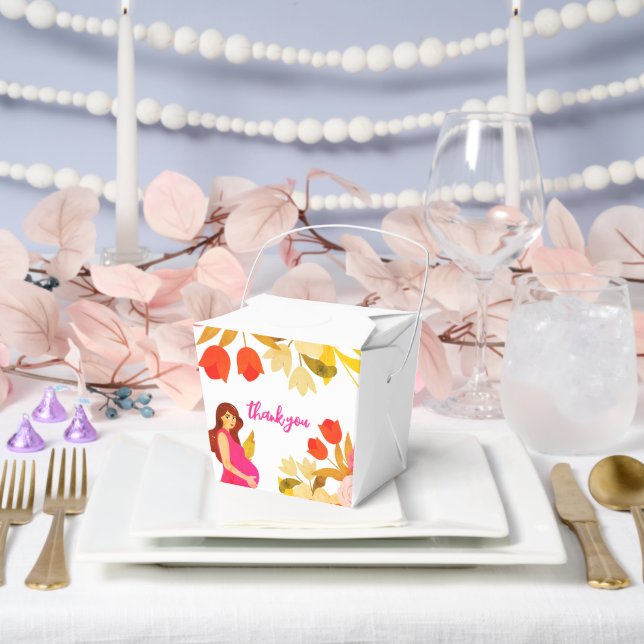 Pregnant Mum Baby Shower Favour Box (Wedding)