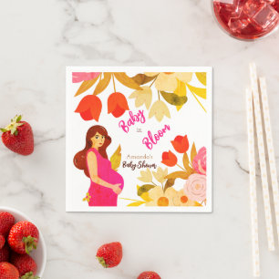 Pregnant Mum Baby Shower Napkin