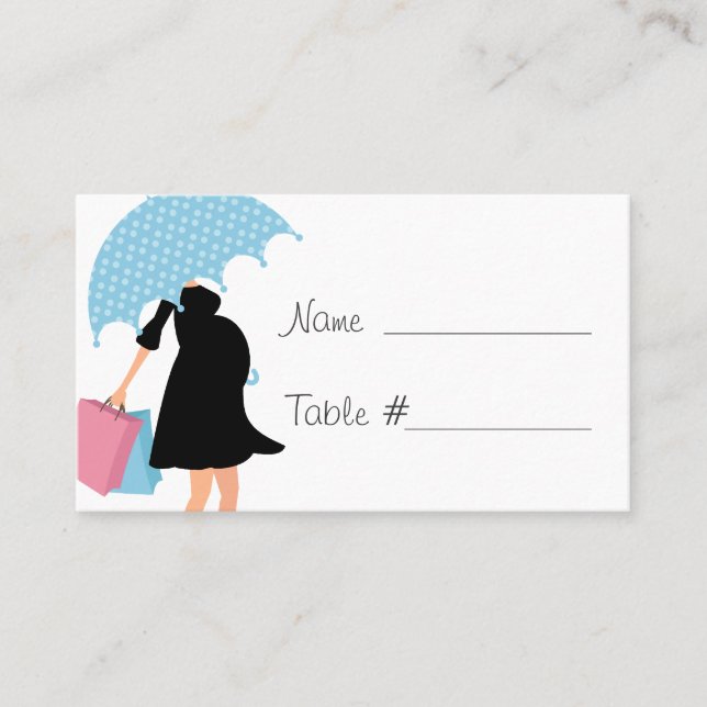 Pregnant Mum Baby Shower Place Card (Front)
