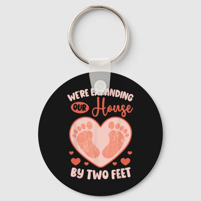 Pregnant Mum Funny  Key Ring (Front)