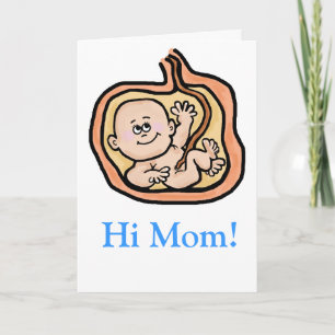 Pregnant Mum Mother's Day Card  Customise It!
