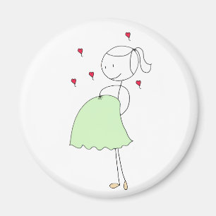 Pregnant Mummy (green) Magnet