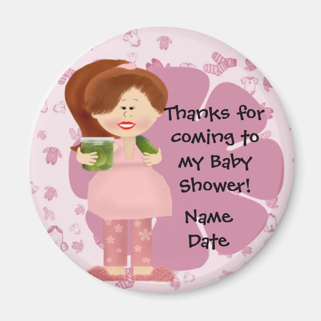 Pregnant Pickle Diva . Magnet (Front)