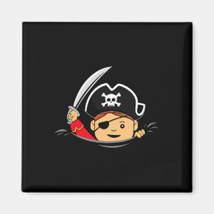 Pregnant Pirate Halloween Toddler Mum Pregnancy Magnet