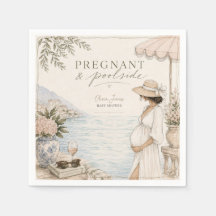 Pregnant & poolside baby shower