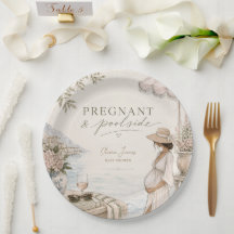 Pregnant & poolside baby shower
