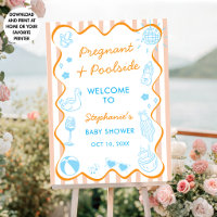 Pregnant & Poolside Summer Pool Party Baby Shower