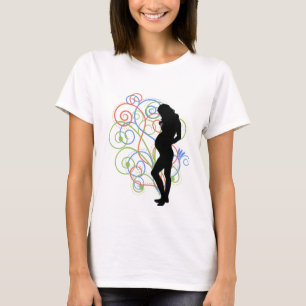 Pregnant/Pregnant swirlies T-Shirt