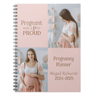 Pregnant with a P for Proud Notebook